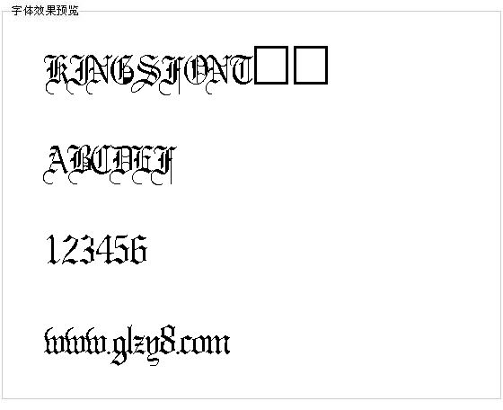 KINGSFONT字体