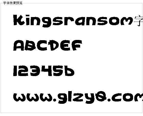 Kingsransom字体