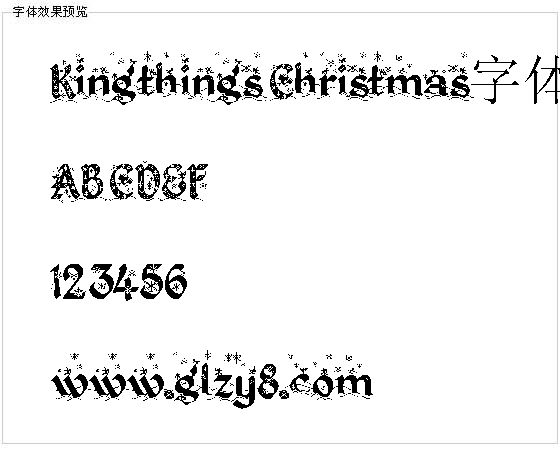 Kingthings Christmas字体