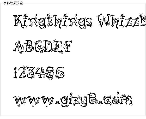 Kingthings Whizzbang字体