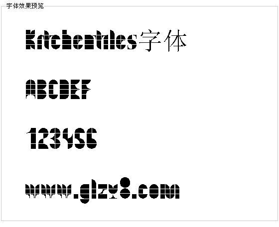 Kitchentiles字体