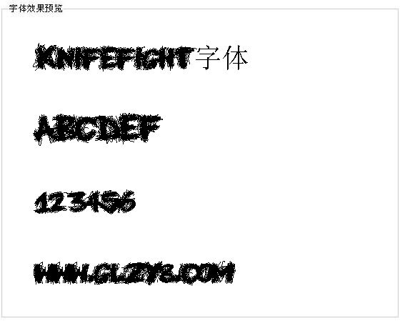 Knifefight字体