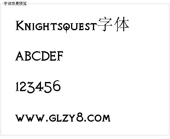 Knightsquest字体