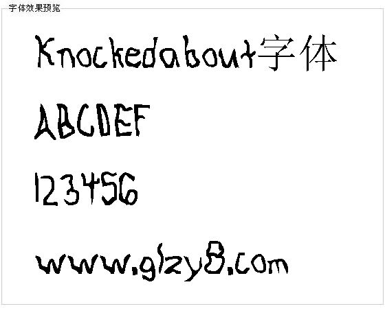 Knockedabout字体