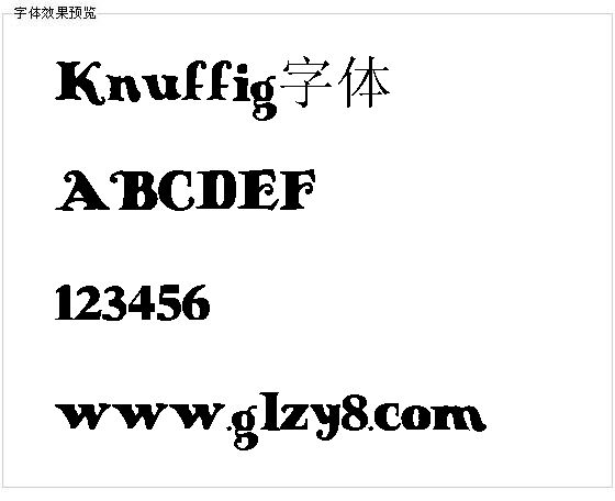 Knuffig字体