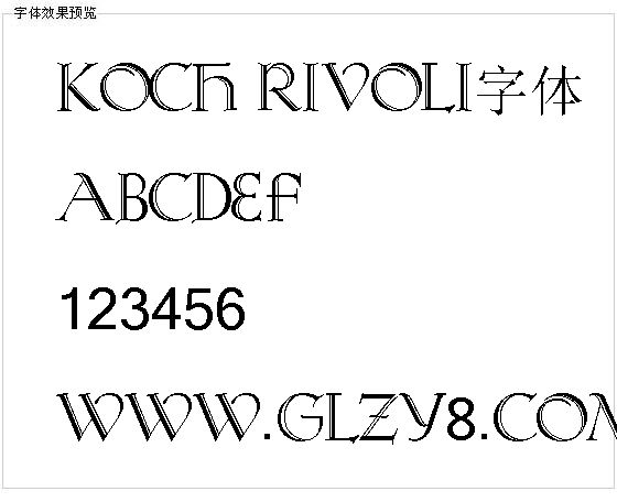 Koch Rivoli字体