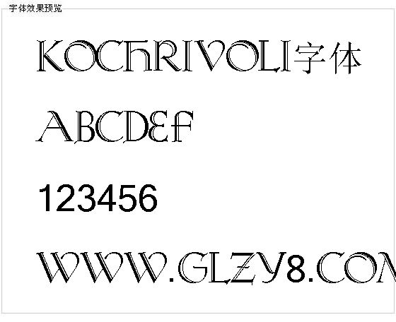 Kochrivoli字体