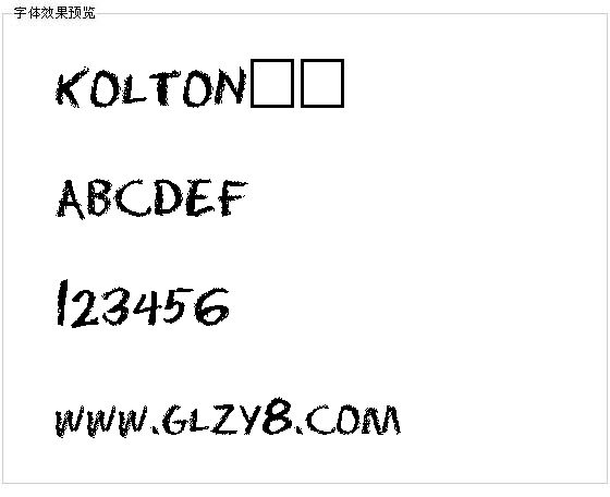 KOLTON字体