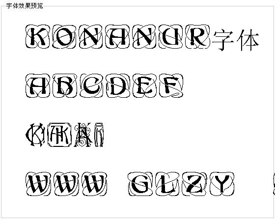 Konanur字体