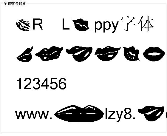 KR Lippy字体