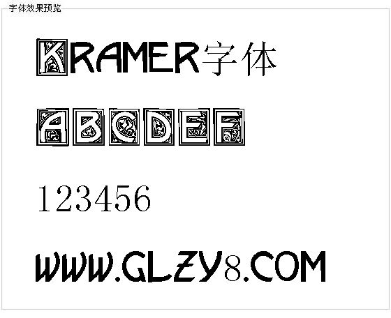 Kramer字体