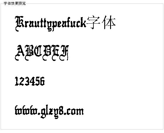 Krauttypeafuck字体