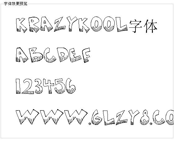 krazykool字体