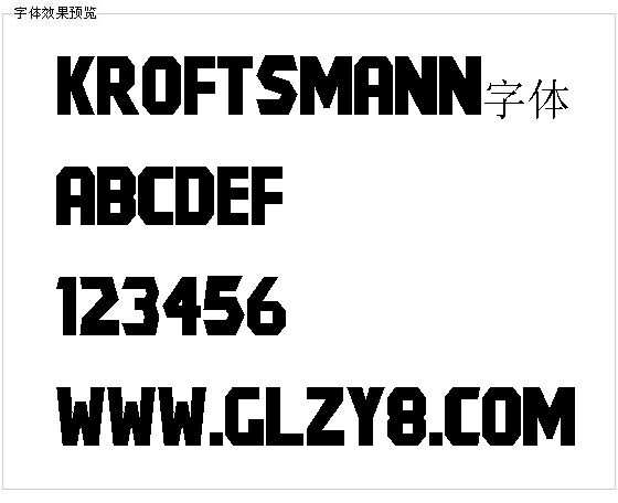 Kroftsmann字体