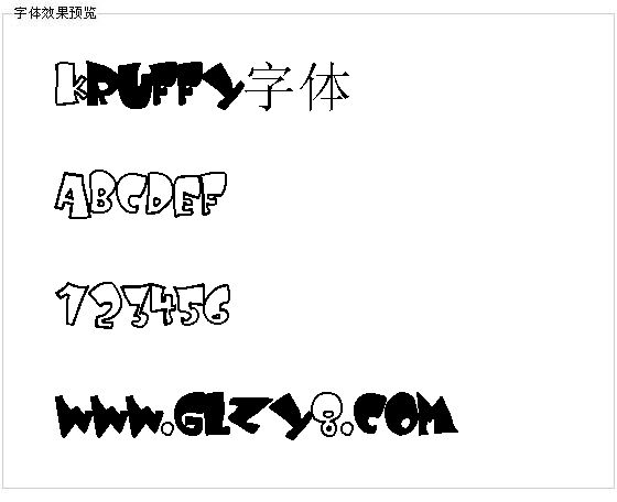 Kruffy字体