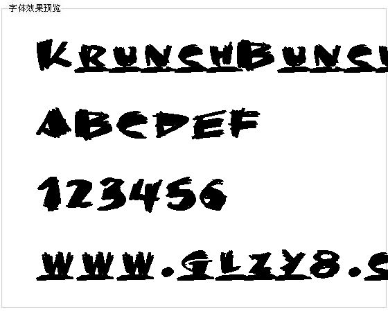 KrunchBunch字体