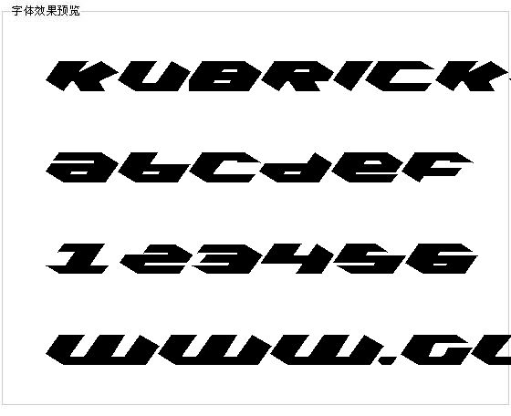 kubrick字体