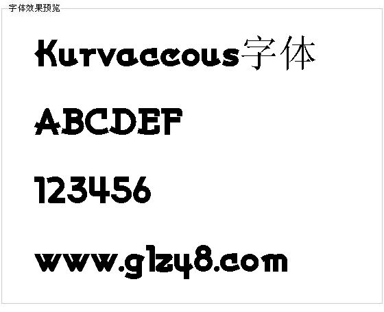 Kurvaceous字体