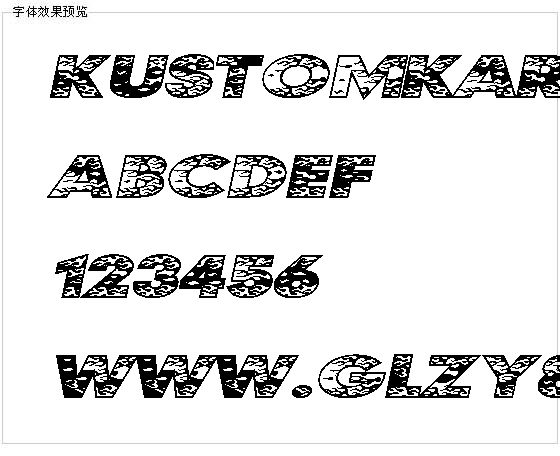 Kustomkar字体