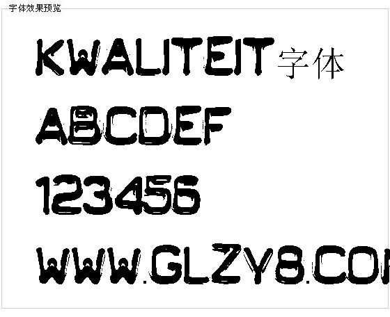 KWALITEIT字体