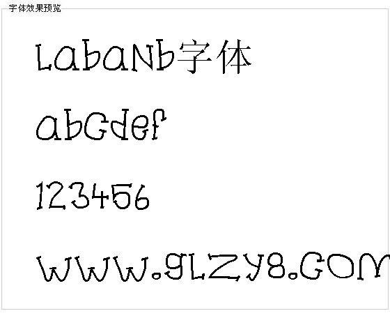 Labanb字体