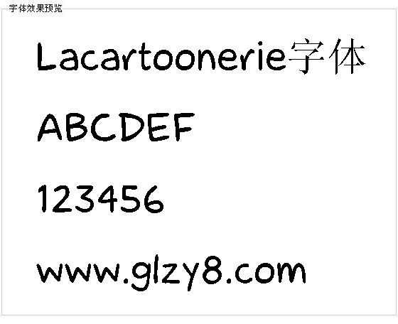 Lacartoonerie字体