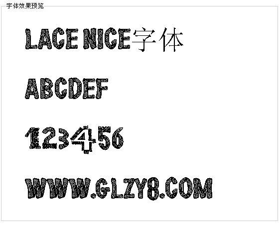 Lace Nice字体