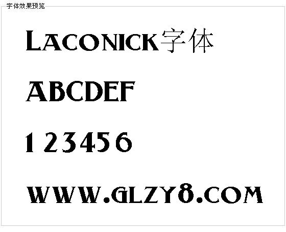 Laconick字体