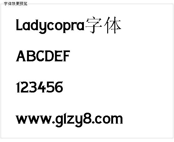 Ladycopra字体