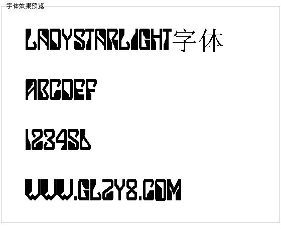 Ladystarlight字体