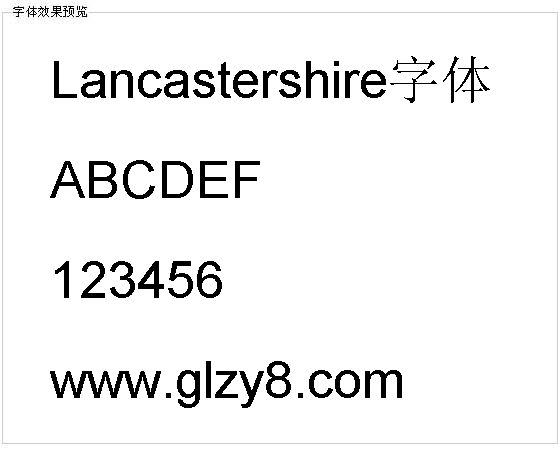 Lancastershire字体