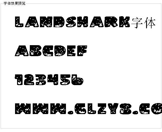 Landshark字体