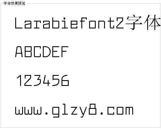 Larabiefont2字体