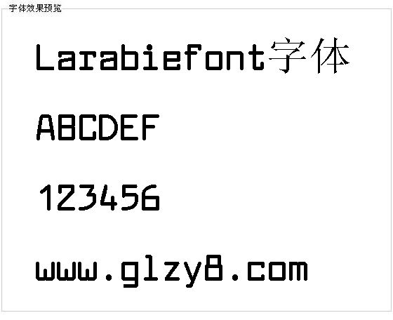 Larabiefont字体