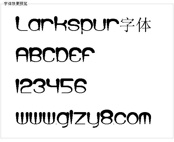 Larkspur字体