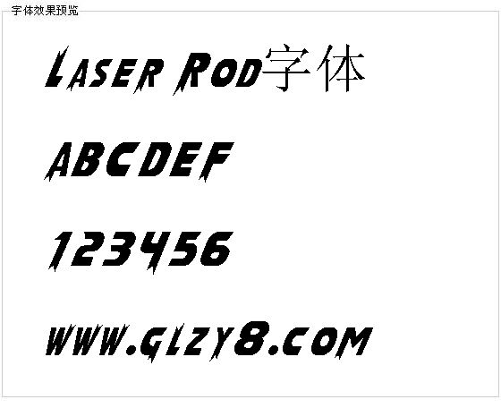 Laser Rod字体