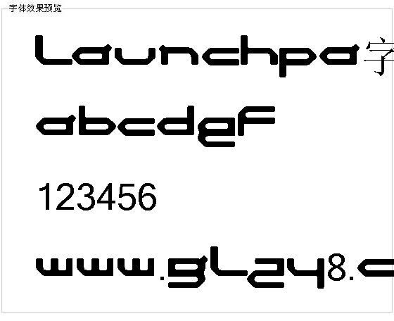 LAUNCHPA字体