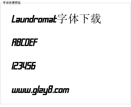 Laundromat字体下载