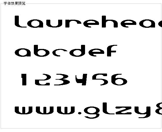 Laurehead字体