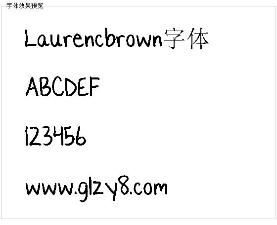 Laurencbrown字体