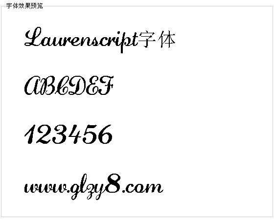 Laurenscript字体