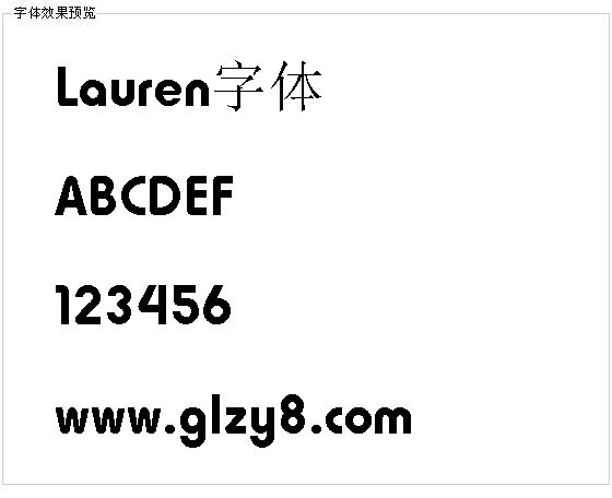 Lauren字体