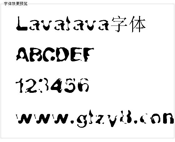 Lavalava字体