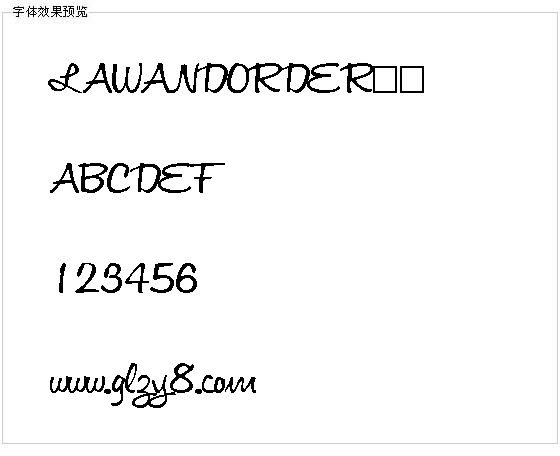 LAWANDORDER字体