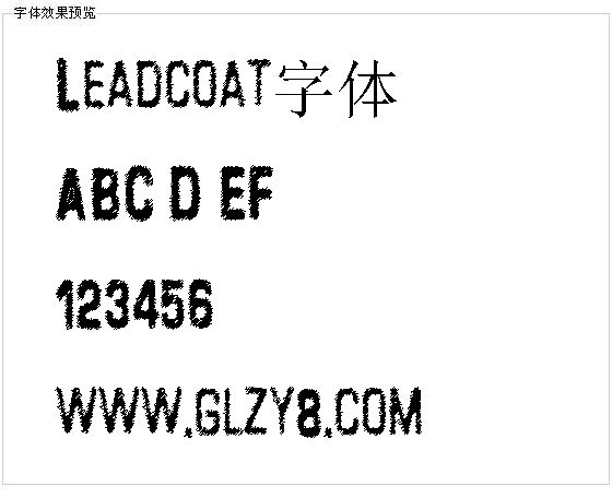 Leadcoat字体