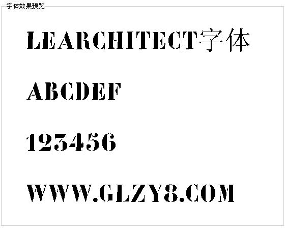 Learchitect字体