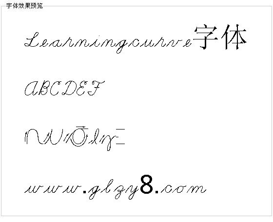 Learningcurve字体