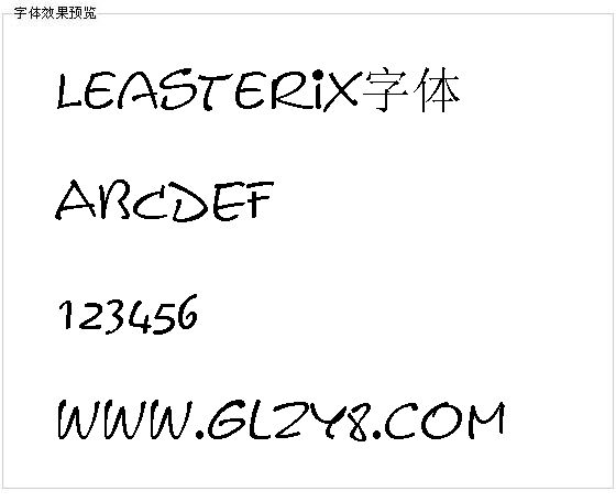 Leasterix字体