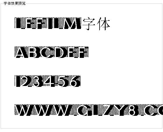 Lefilm字体