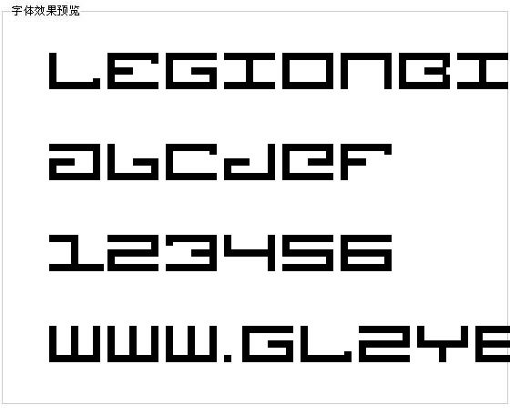 Legionbitmap字体